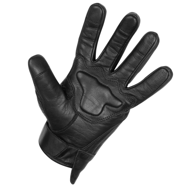 Mens Premium Leather Perforated Cruiser Gloves with Knuckle Protection - Touchscreen Motorcycle Gloves - Image 6