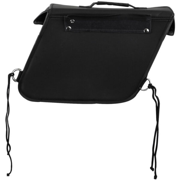 Vance Plain Motorcycle Saddlebags Durable PVC, Water-Resistant, Universal Fit for Honda, Yamaha, Kawasaki, Indian, Harley - Image 2