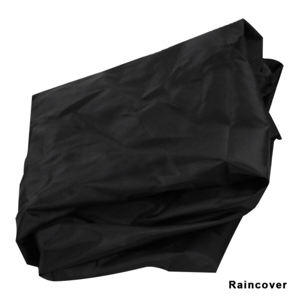 Black Nylon Large Heavy Duty Motorcycle Sissy Bar Bag - Image 3