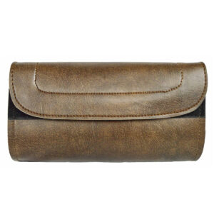 Vance Distressed Brown Motorcycle Handlebar Bag Toolbag
