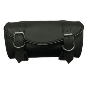 Black Two Strap Motorcycle Toolbag Handlebar Bag
