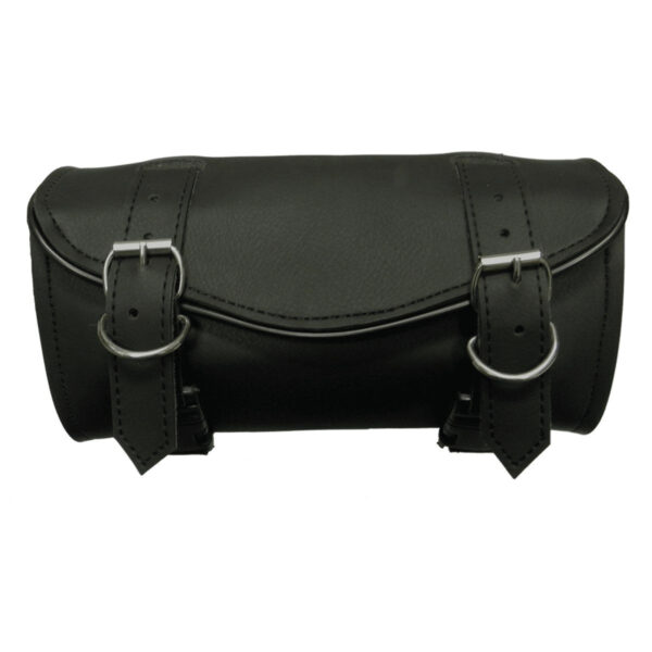 Black Two Strap Motorcycle Toolbag Handlebar Bag