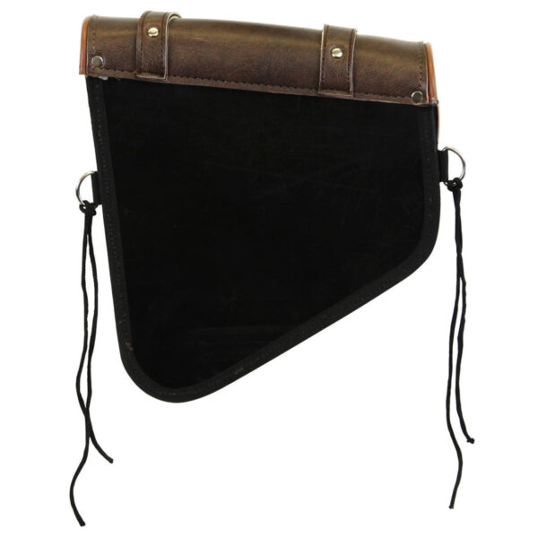 Vance VS152DBR Distressed Brown Right Side Motorcycle Swing Arm Bag for Harley Honda Yamaha Kawasaki Indian Motorcycles - Image 2