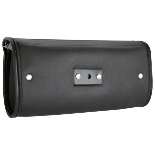 Vance VS182 Black Studded Motorcycle Windshield Bag for Indian Honda Yamaha Kawasaki and Harley Davidson Motorcycles - Image 2