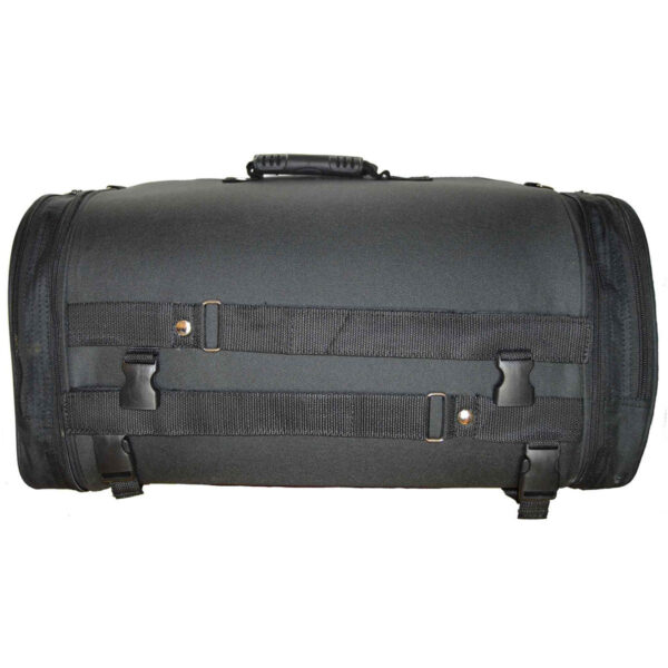 Vance VS363 Black Expandable Motorcycle Luggage Travel Sissy Bar Roll Bag - Image 2