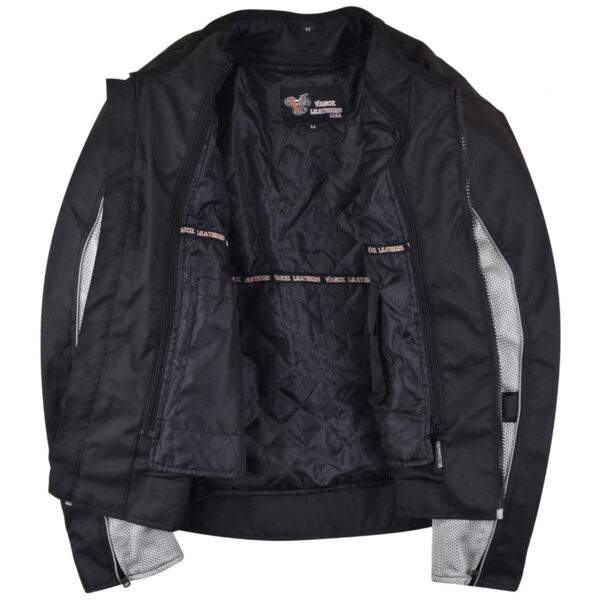 Vance Velocity 3-Season Mesh Motorcycle Jacket with CE Armor & Removeable Liner. - Image 2