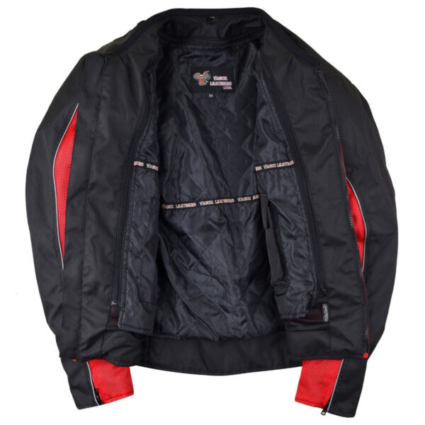 Vance Velocity 3-Season Mesh Motorcycle Jacket with CE Armor & Removeable Liner. - Image 4