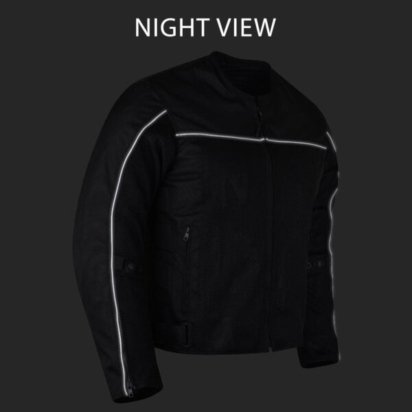 Vance Velocity 3-Season Mesh Motorcycle Jacket with CE Armor & Removeable Liner. - Image 12