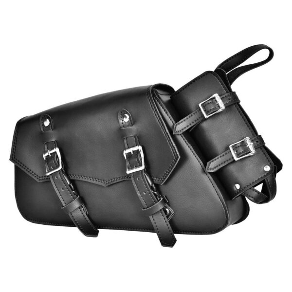 Vance VS151R Black Right Side Motorcycle Swing Arm Bag for Harley Honda Yamaha Kawasaki Indian Motorcycles - Image 2