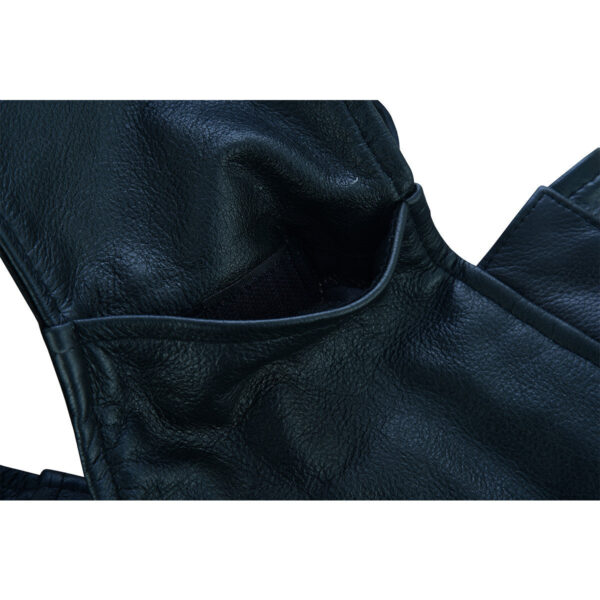 Vance Leather Unisex Black Zip-out Insulated Pants Style Biker Leather Motorcycle Chaps - Image 8
