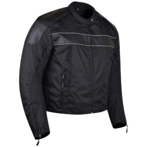 Vance Mens Textile Motorcycle Jacket Motorbike Biker Riding Jacket Breathable with CE Armor