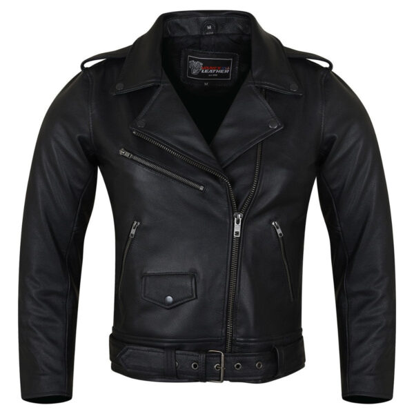 Vance Leather Ladies Premium Goatskin Classic Motorcycle Leather Jacket