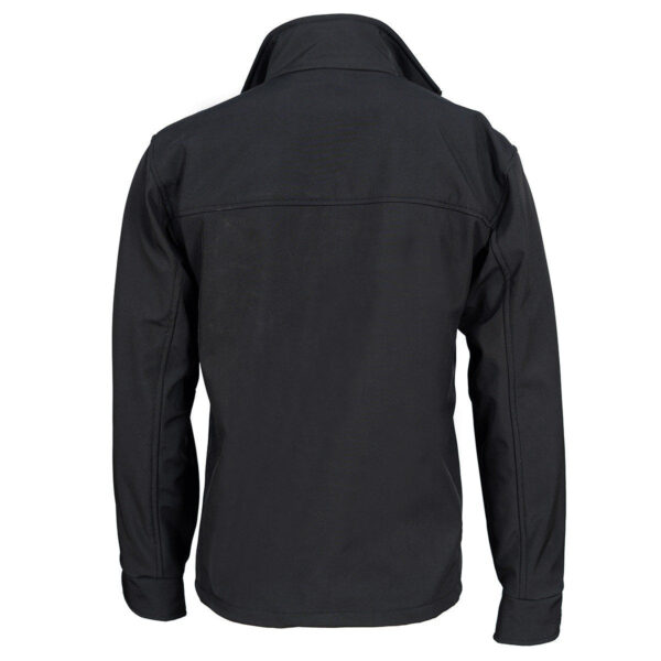 Vance Black Waterproof Lightweight Zipper Front Soft Shell Jacket - Image 6