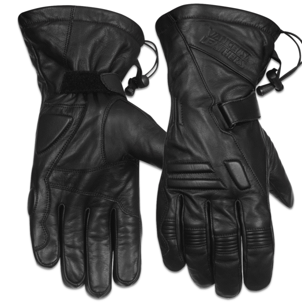 Vance Leathers 'Impulse' Waterproof Black Leather Motorcycle Gloves - Image 4