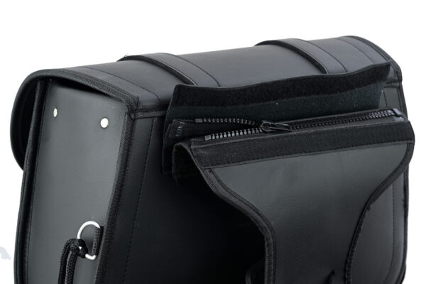 Vance Plain Motorcycle Saddlebags 18L Water-Resistant, Reinforced PVC Fits Honda, Yamaha, Kawasaki, Indian, Harley - Image 5