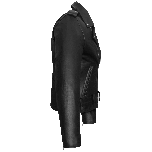 Vance Classic Police Style Black Leather Motorcycle Jacket with Quilted Liner - Image 4