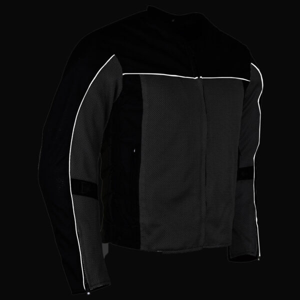 Vance Velocity 3-Season Mesh Motorcycle Jacket with CE Armor & Removeable Liner. - Image 16