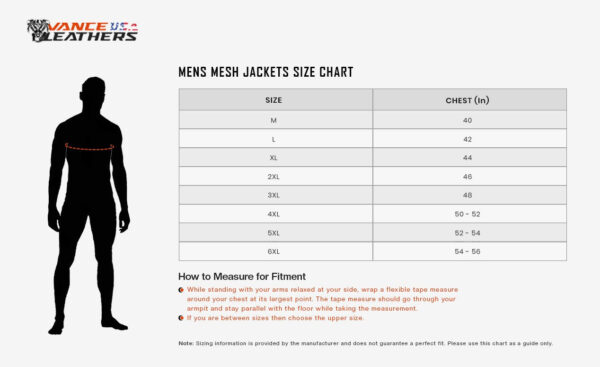 Vance Mens All Weather Hi-Viz CE Armor Mesh Motorcycle Jacket - Image 6