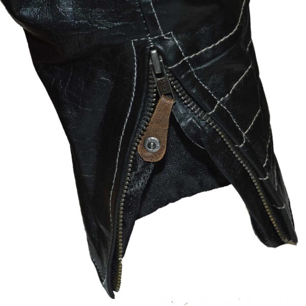 High Mileage HML639 Womens Black and Brown Vintage Style Lady Biker Concealed Carry Motorcycle Riding Jacket - Image 2