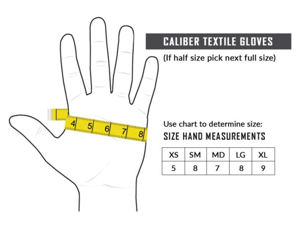 Caliber Men's Textile Motorcycle Gloves with Touch Capability - Image 4
